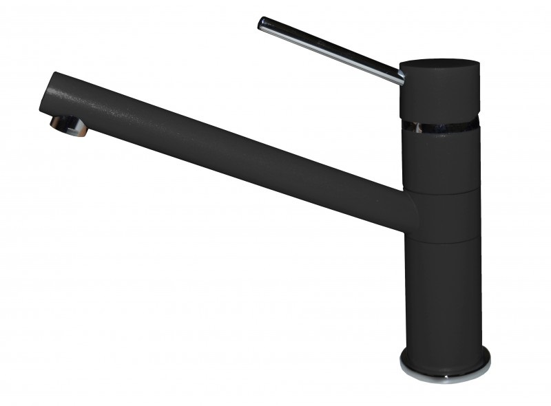 Elleci Sava Miscelatore Cucina Monocomando Granitek Nero con Canna Girevole - MGKSAV40