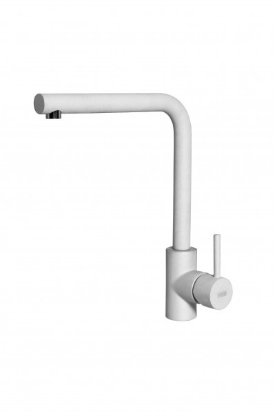 Elleci Miscelatore Cucina Monocomando Trail in Granitek Bianco con Canna Girevole - MGKTRA68