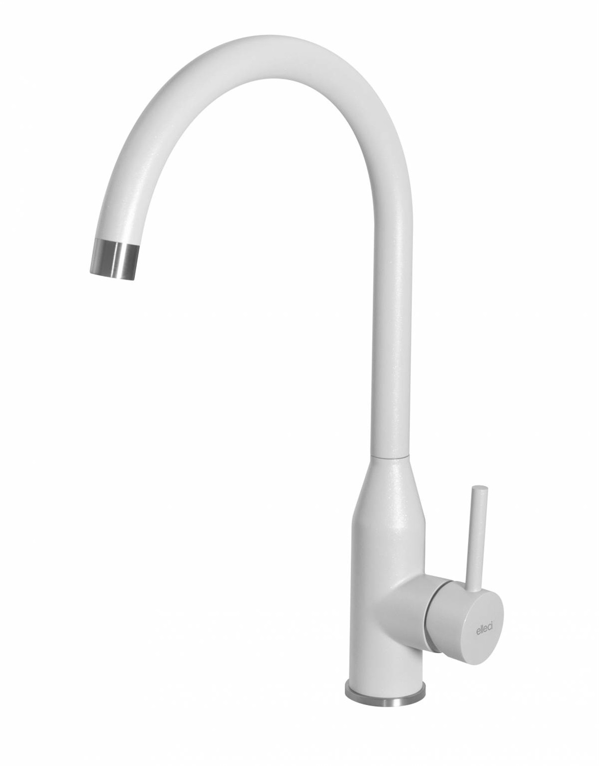 Elleci Adige Miscelatore Monocomando Cucina in Granitek Bianco con Canna Girevole - MGKADI68