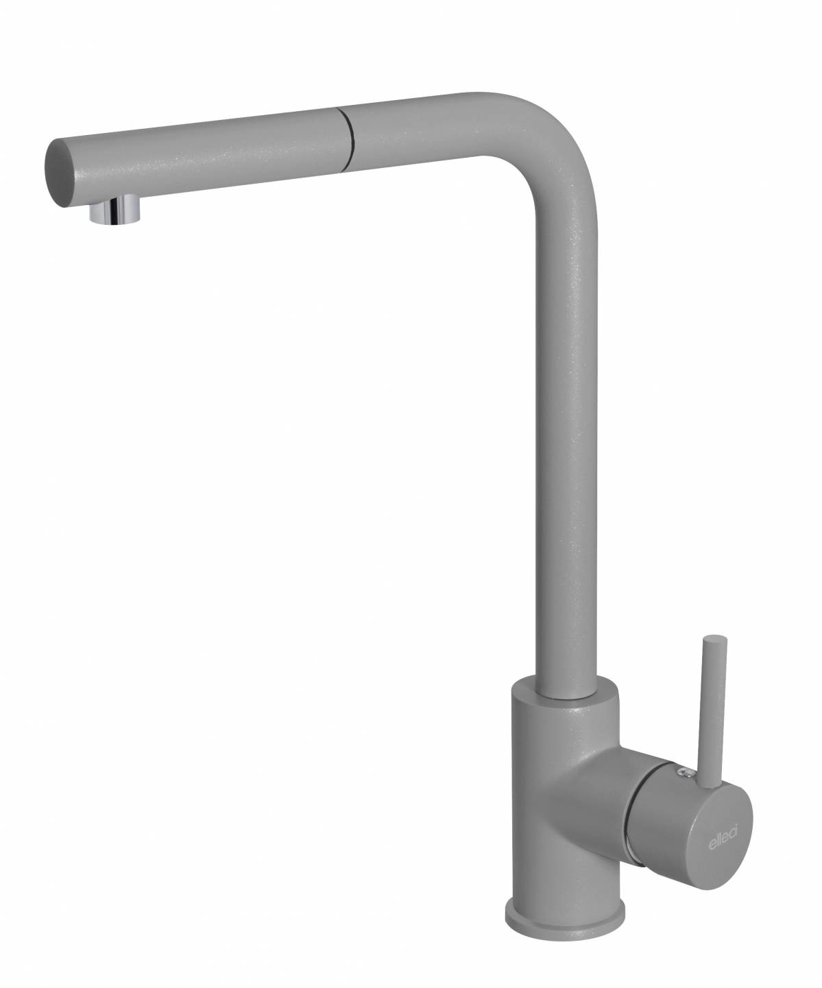 Elleci Trail Plus Miscelatore Cucina Monocomando con Doccetta Estraibile in Granitek Grigio Cemento - MGKTRP48