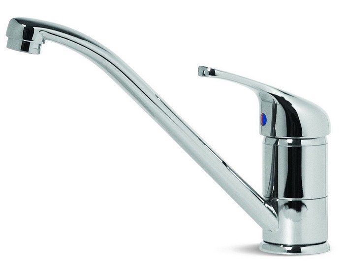 Elleci Miscelatore Monocomando Minerva Classic - Cromo, Acciaio Inossidabile, Canna Girevole, Altezza 17,8 cm