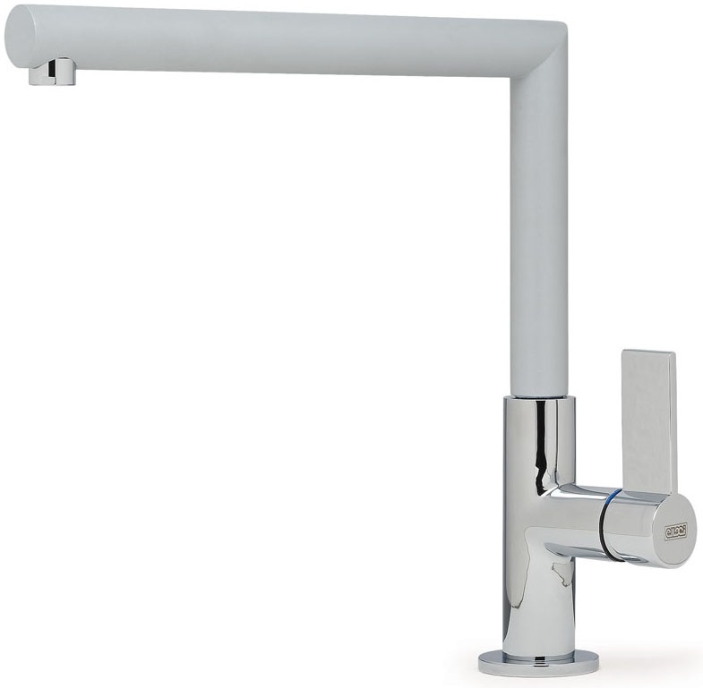 Elleci Ares MMKARE79 - Miscelatore Monocomando Cucina in Metaltek Alluminio con Canna Girevole
