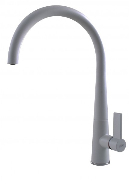 Elleci Miscelatore Monocomando Cucina Athena Metaltek Grigio Aluminium con Canna Girevole