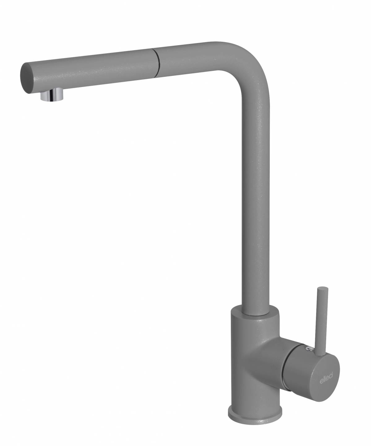Elleci Miscelatore Cucina Trail Plus MMKTRP73 - Monocomando con Canna Girevole e Doccetta Estraibile in Granitek Titanio