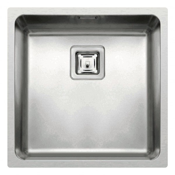 Elleci W-Square 400 Lavello Inox Satinato 1 Vasca 440x440 mm Incasso/Sottotop/Filotop