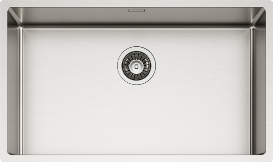 Elleci ESPRIT 700 Lavello da Incasso 1 Vasca Rettangolare in Acciaio Inox Satinato 74x44 cm
