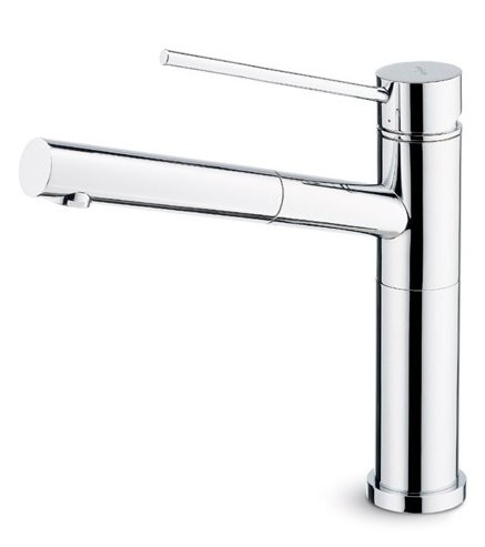 Elleci Reno Miscelatore Monocomando Cucina Cromo con Canna Girevole e Doccetta Estraibile