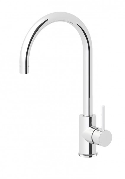 Elleci Miscelatore Monocomando Cloud Inox Cromato con Canna Girevole - Dimensioni 20x37 cm