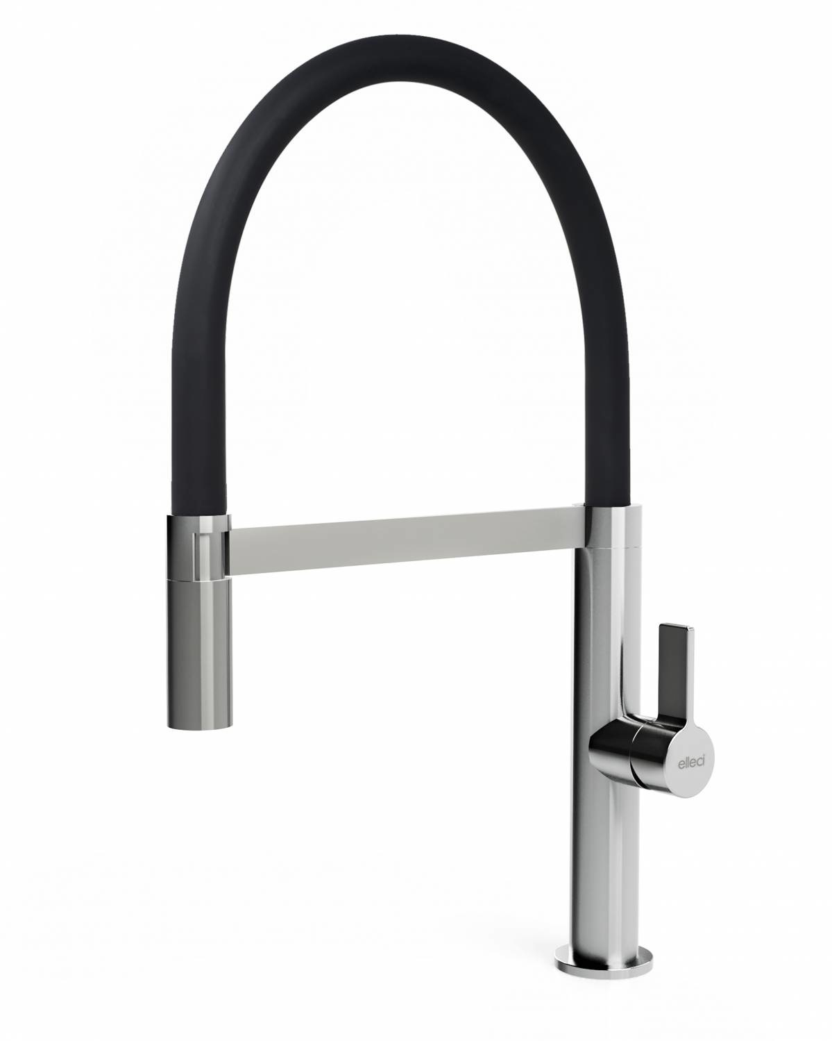 Elleci Wave Miscelatore Cucina Cromato con Canna Alta Girevole e Doccetta Estraibile