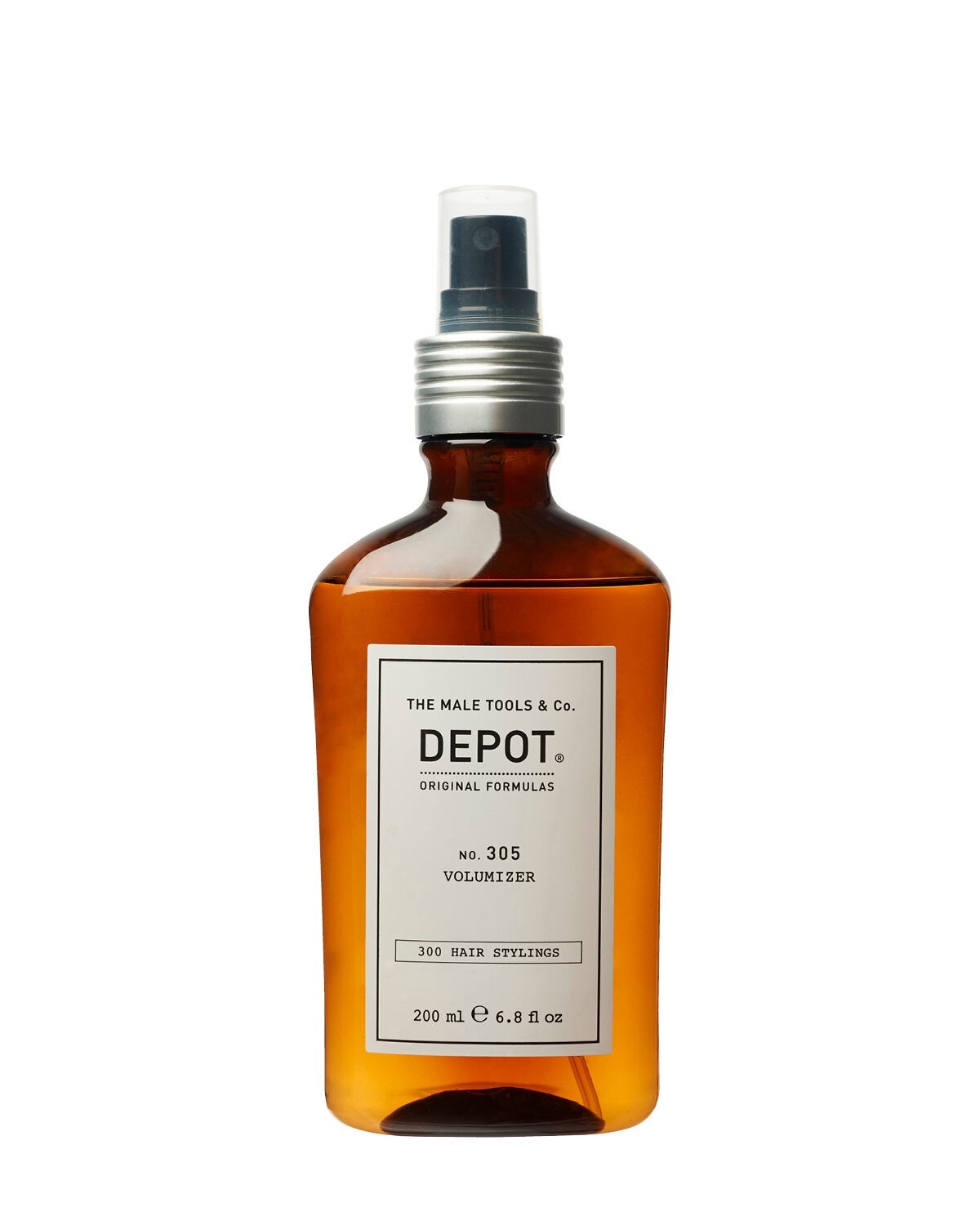 DEPOT No. 305 Volumizer Spray 200 ml - Spray Volumizzante e Texturizzante per Uomo con Leggero Fissaggio