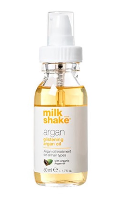 Milk_shake Glistening Argan Oil 50 ml - Trattamento Spray Illuminante con Olio di Argan per Tutti i Tipi di Capelli