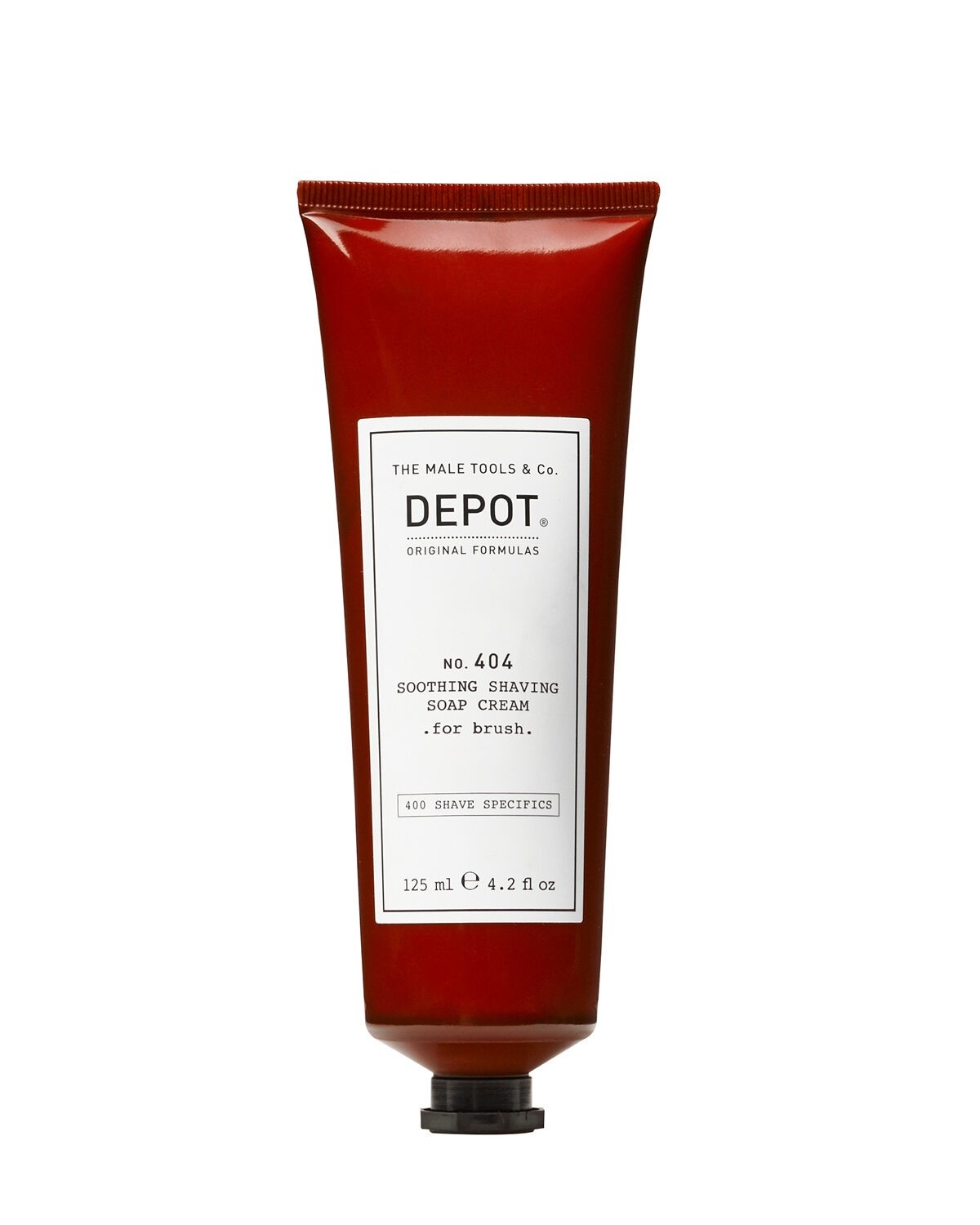 Depot No. 404 Soothing Shaving Soap Cream 125 ml - Crema da barba lenitiva con olio di mandorle e vitamina E