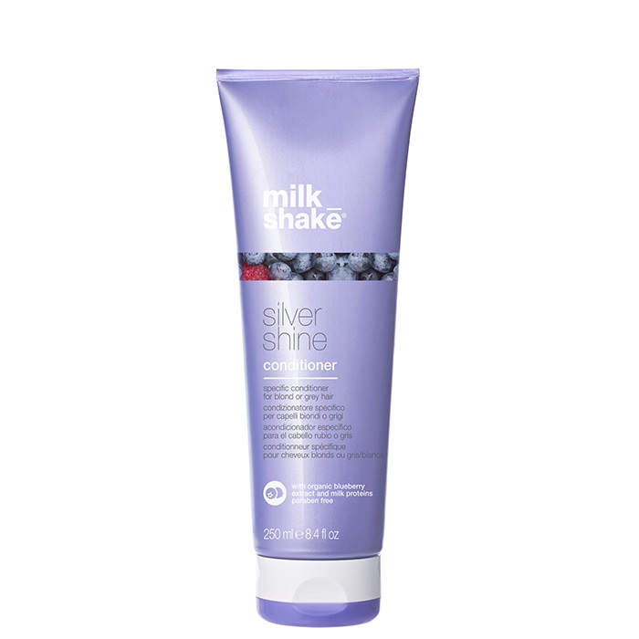 Milk_Shake Silver Shine Conditioner 250 ml - Balsamo Antigiallo per Capelli Biondi e Grigi
