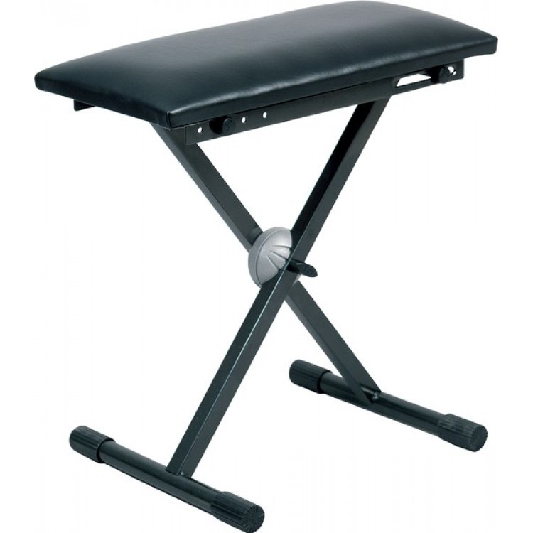 Proel EL50 Panca Professionale Regolabile per Tastiera - Grigio Antracite, Imbottitura in Poliuretano, Sistema EASY LOCK