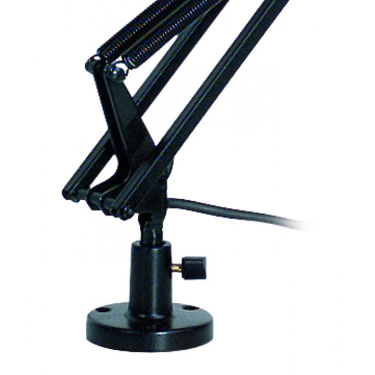 Proel DST260 - Asta da Tavolo Professionale per Microfono con Braccio Estensibile e Cavo, Nero