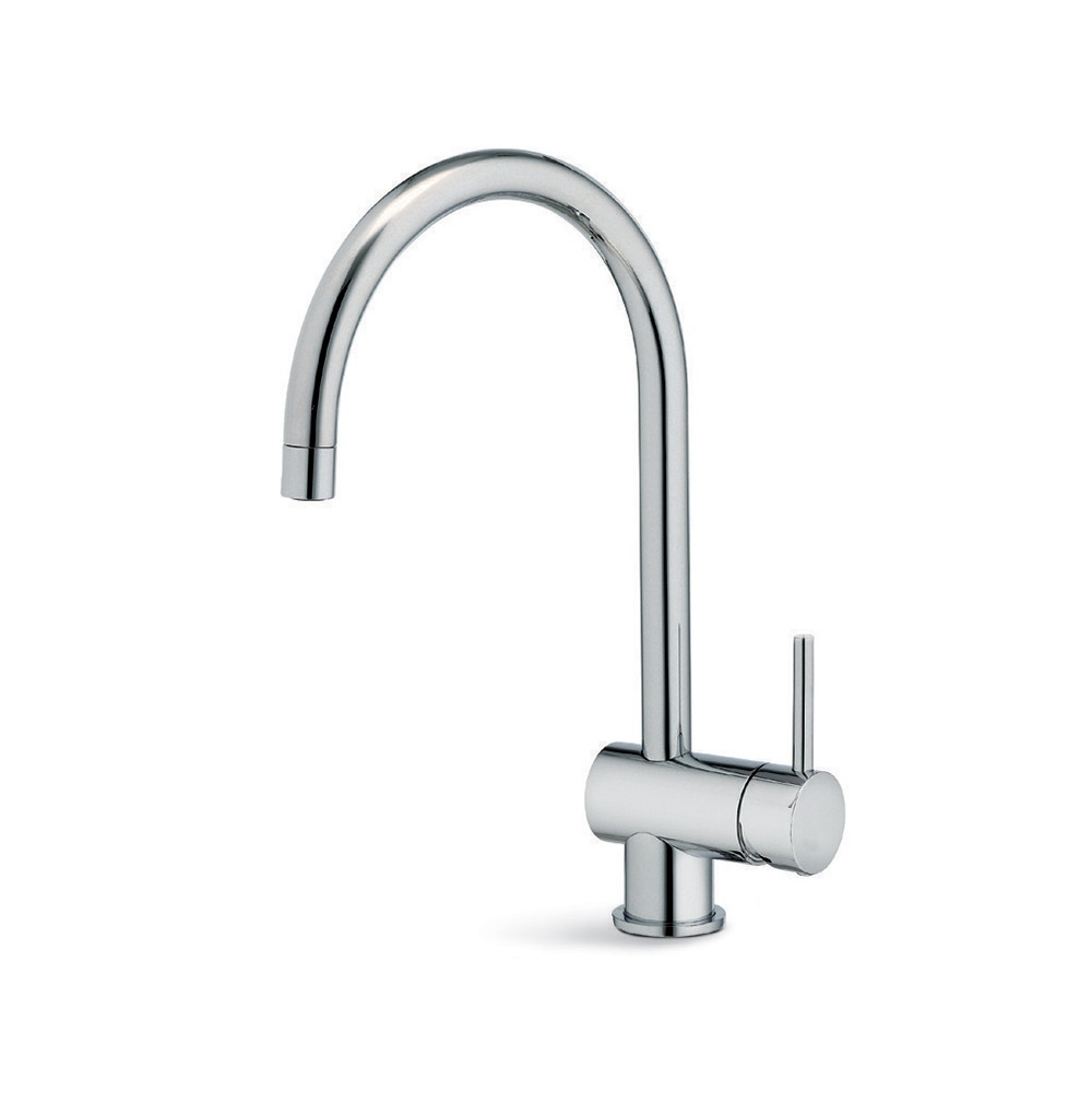 Newform XT 4325.21.018 Miscelatore Cucina Monocomando con Bocca Tonda Girevole - Cromo