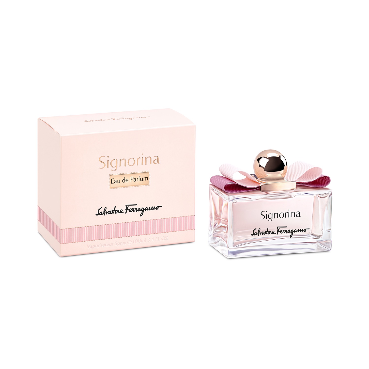 Salvatore Ferragamo Signorina Eau de Parfum 100ml - Fragranza Floreale-Fruttata con Pepe Rosa e Ribes Rosso