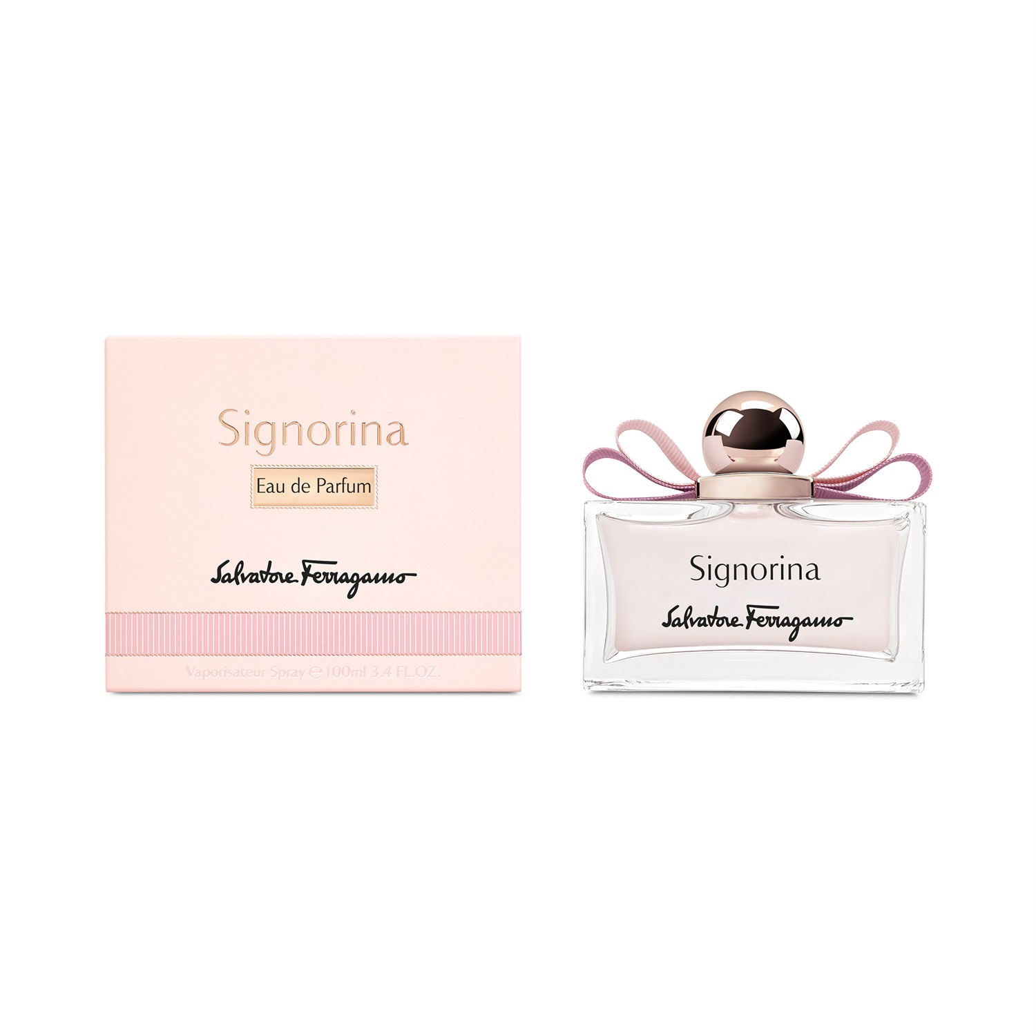 Salvatore Ferragamo Signorina Eau de Parfum 100ml - Fragranza Floreale-Fruttata con Pepe Rosa e Ribes Rosso