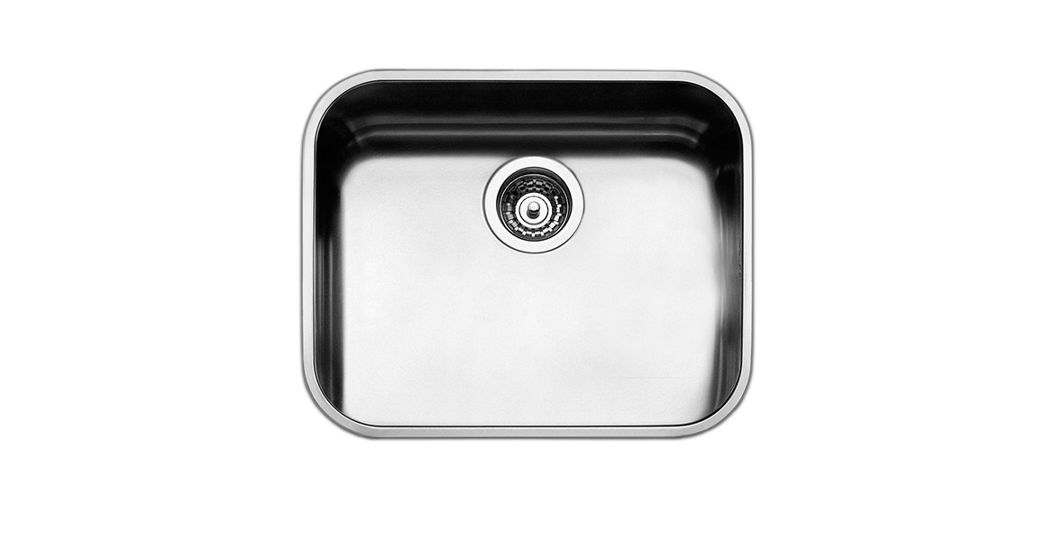 Apell FE500UBC Lavello Sottopiano Rettangolare in Acciaio Inox Spazzolato 539x436 mm Monovasca