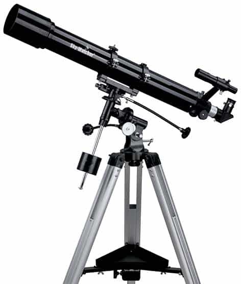 Sky-Watcher Telescopio Rifrattore 70/900 EQ1 - Montatura Equatoriale, Nero