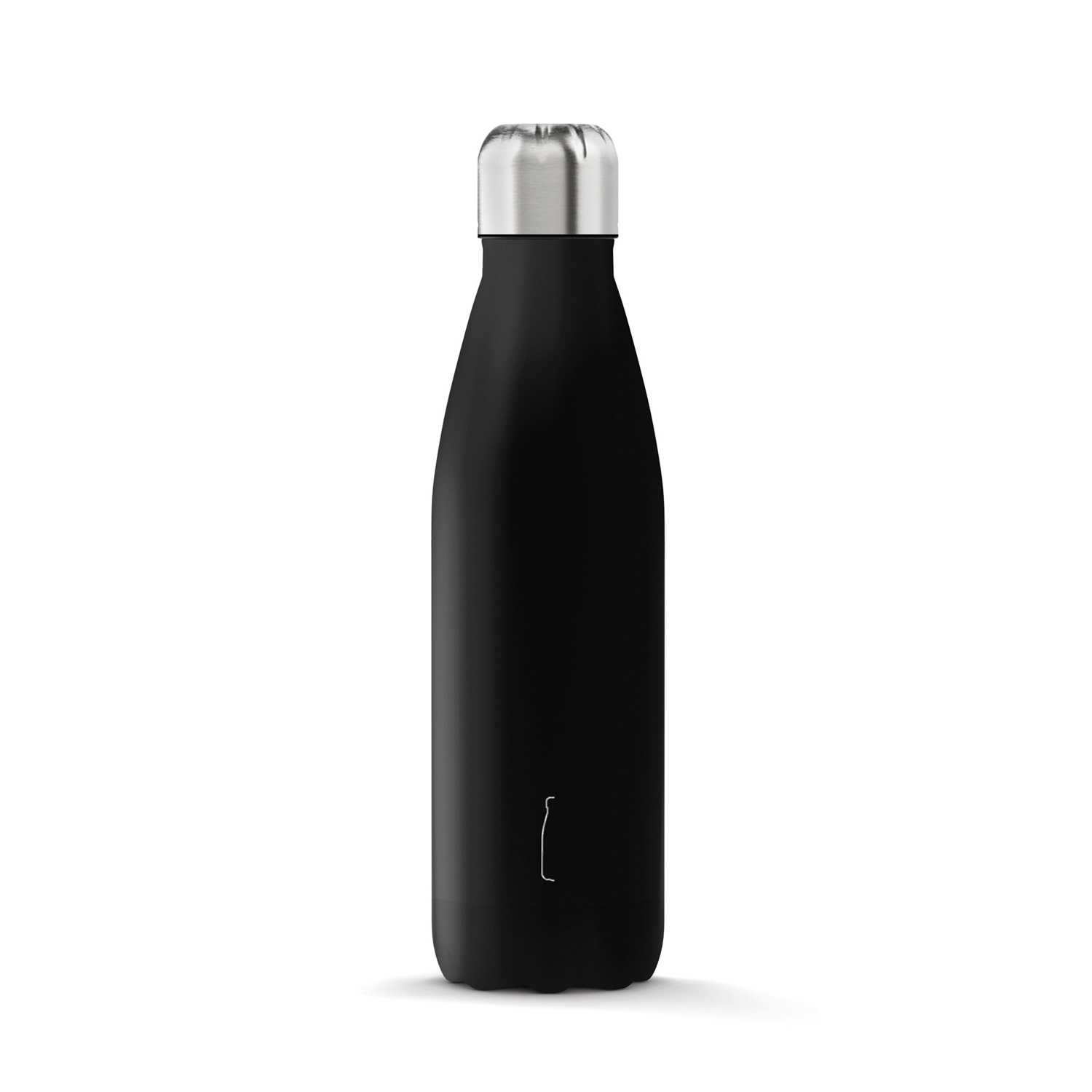 TEX SRL The Steel Bottle Borraccia Termica 500 ml in Acciaio Inox Nero - Mantiene Caldo fino a 20 ore e Freddo fino a 10 ore