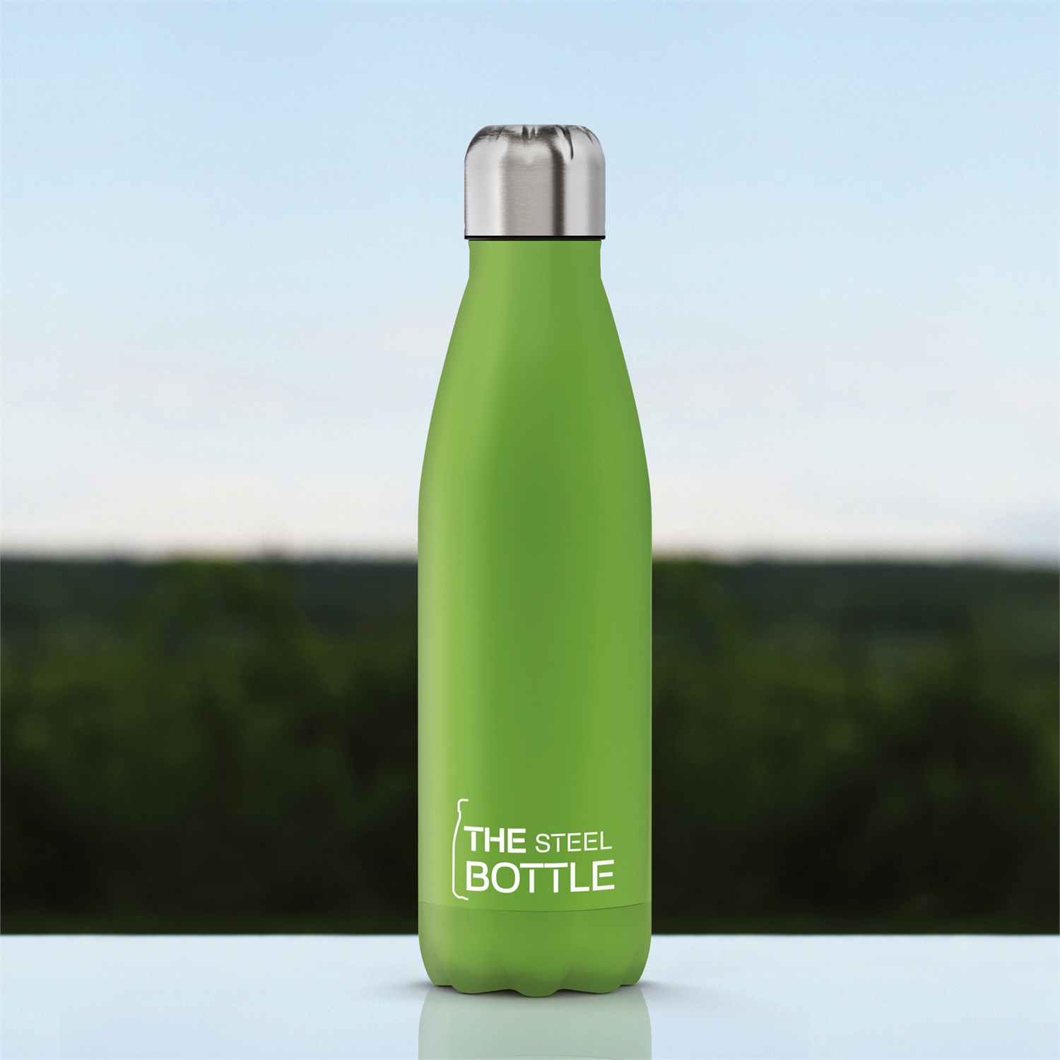 The Steel Bottle Classic Bottiglia Termica Verde 500 ml - Acciaio Inox, Mantiene Caldo fino a 20 Ore e Freddo fino a 10 Ore