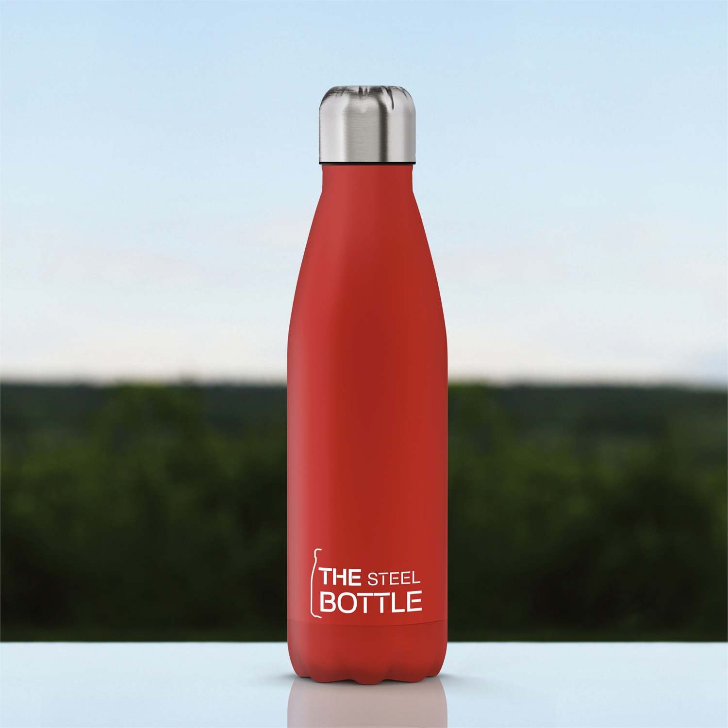 T TEX The Steel Bottle Rossa 500 ml - Borraccia Termica per Caldo e Freddo