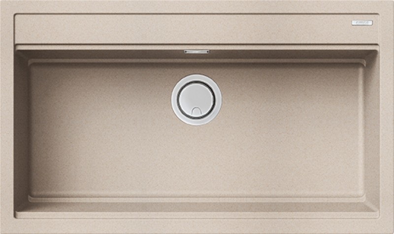 Elleci Best 360 Lavello da Incasso 1 Vasca 86x51 cm in Granitek Avena con Bordo Salva Goccia