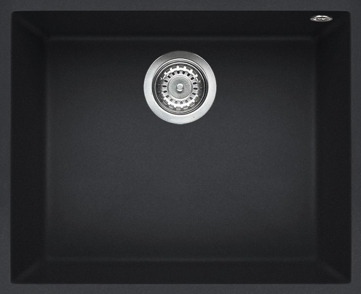 Elleci Quadra 105 Lavello da Incasso Sottotop 54 x 44 cm in Granitek Antracite - LGQ10559BSO