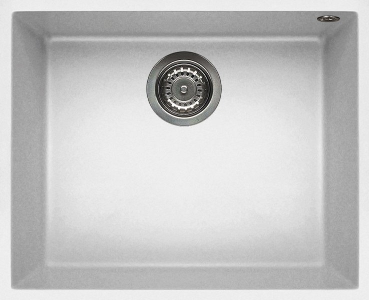 Elleci Quadra 105 Lavello Sottotop 1 Vasca 54 x 44 cm in Granitek Bianco - LGQ10568BSO