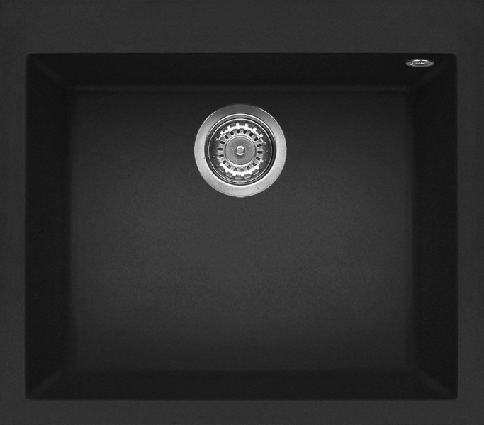 Elleci Quadra 105 Lavello Incasso 1 Vasca 57x50 cm Granitek Nero 40