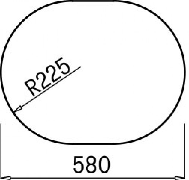 Elleci Lavello Easy Round 600 - 1 Vasca Tonda con Gocciolatoio Reversibile in Granitek Antracite 59, Dimensioni 60x47 cm