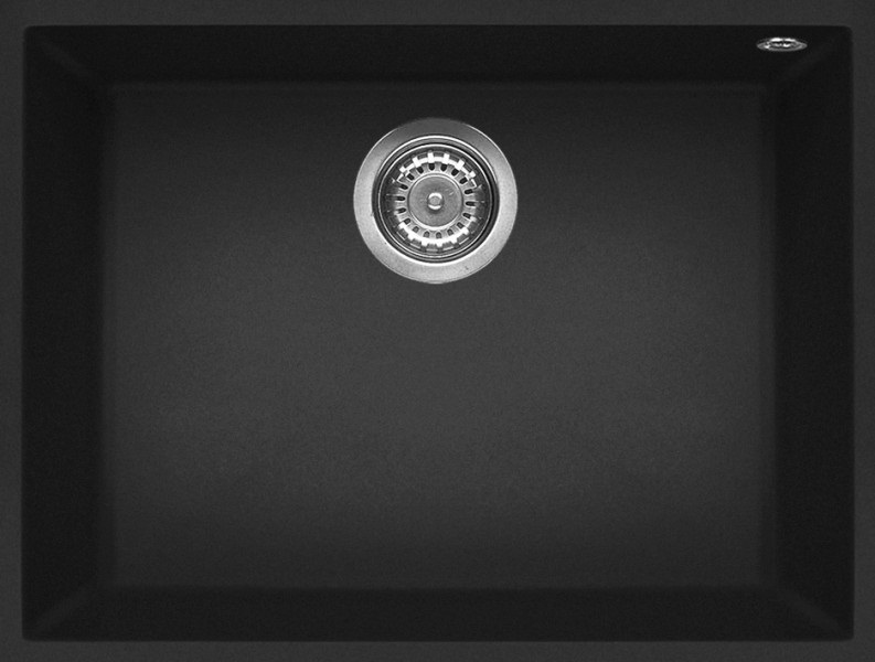Elleci Lavello Quadra 110 Sottotop 1 Vasca 58x44 cm Granitek Nero LGQ11040BSO
