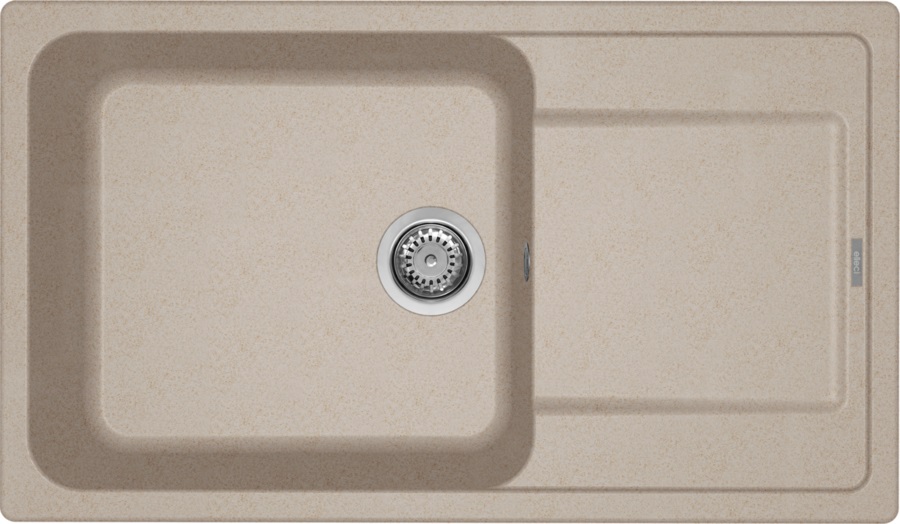 Elleci Life 410 Lavello da Incasso 1 Vasca Reversibile 86x50 cm in Granitek Avena 51