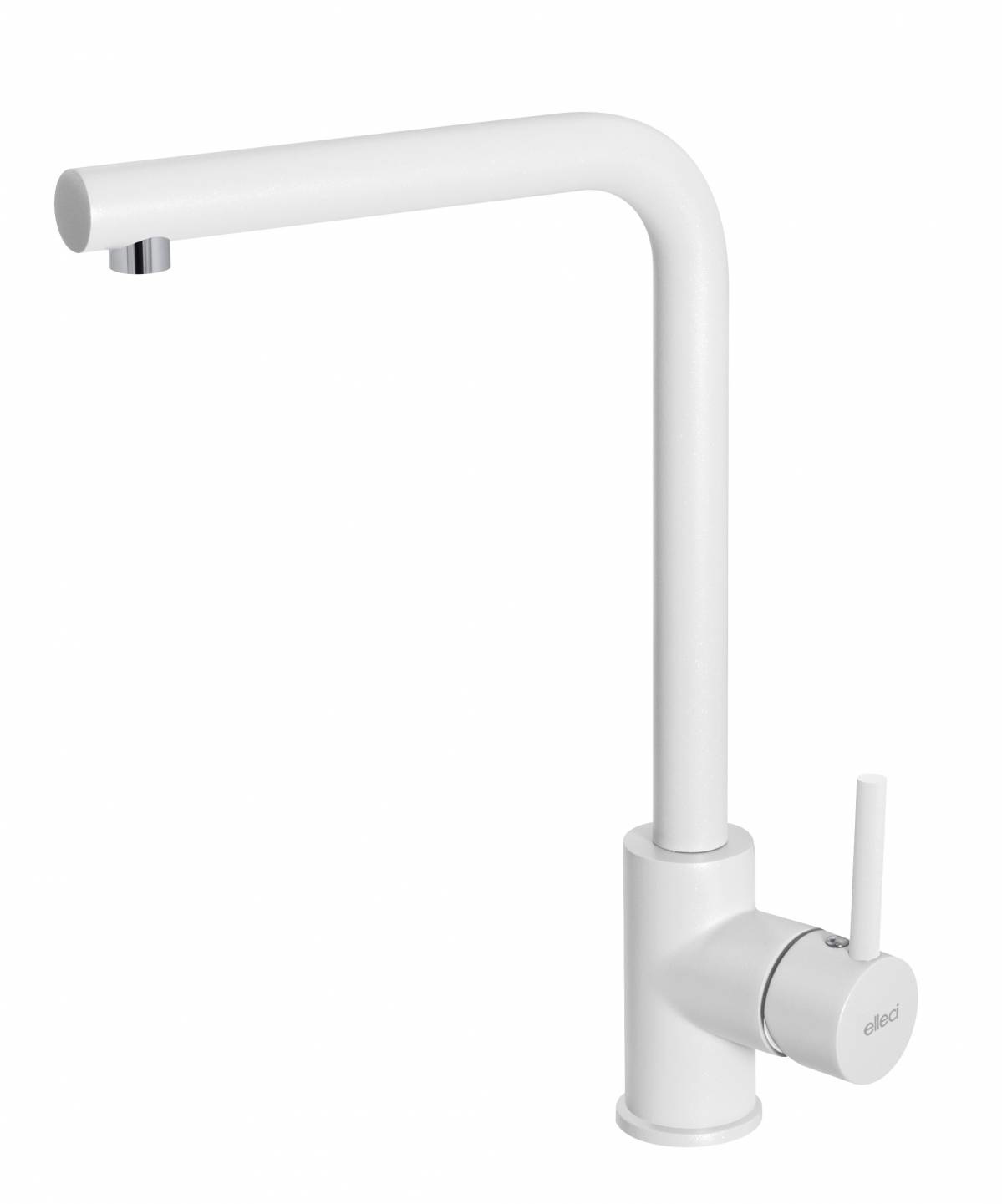 Elleci Miscelatore da Cucina Monocomando Trail MKKTRA96 in Keratek Plus Bianco con Canna Girevole a 360°