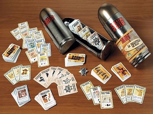 DVGiochi Bang! La Pallottola - Gioco da Tavolo Deluxe con 220 Carte, Cofanetto Metallico, 4-8 Giocatori, Età 8
