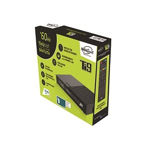 Digiquest TIVùSAT TI9 Decoder Satellitare Full HD DVB-S2 con Smartcard Inclusa, Funzione di Registrazione, HDR e Telecomando 2 in 1