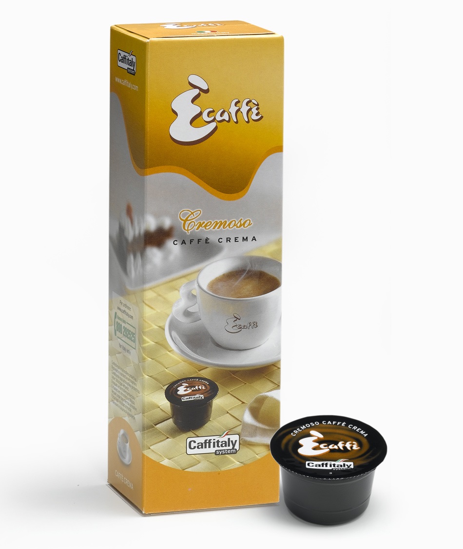 Caffitaly Caffè in Capsule Cremoso - 10 Capsule 100% Arabica con Crema Morbida