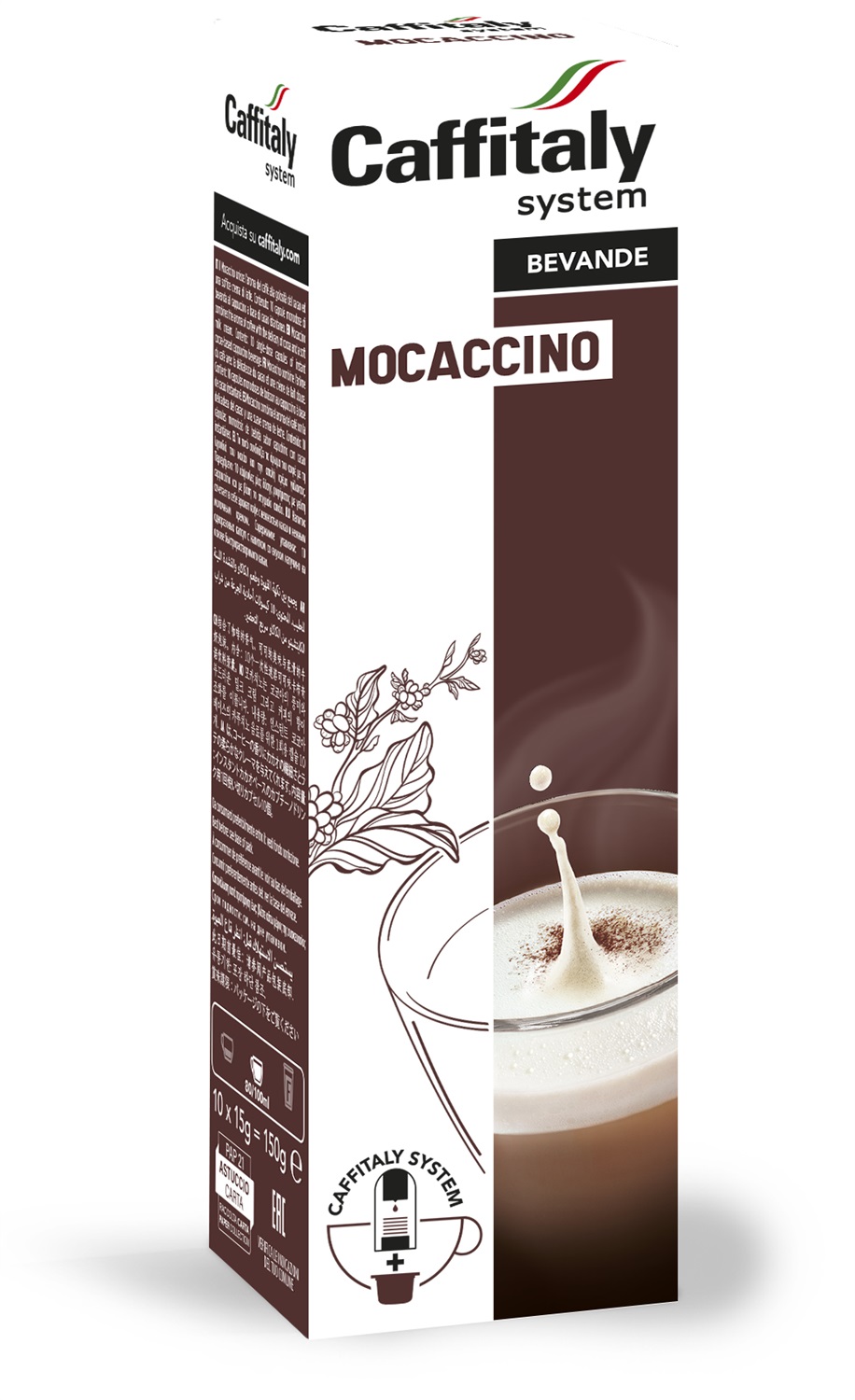 Caffitaly Mocaccino - Capsule di caffè 10 pz con cacao e latte