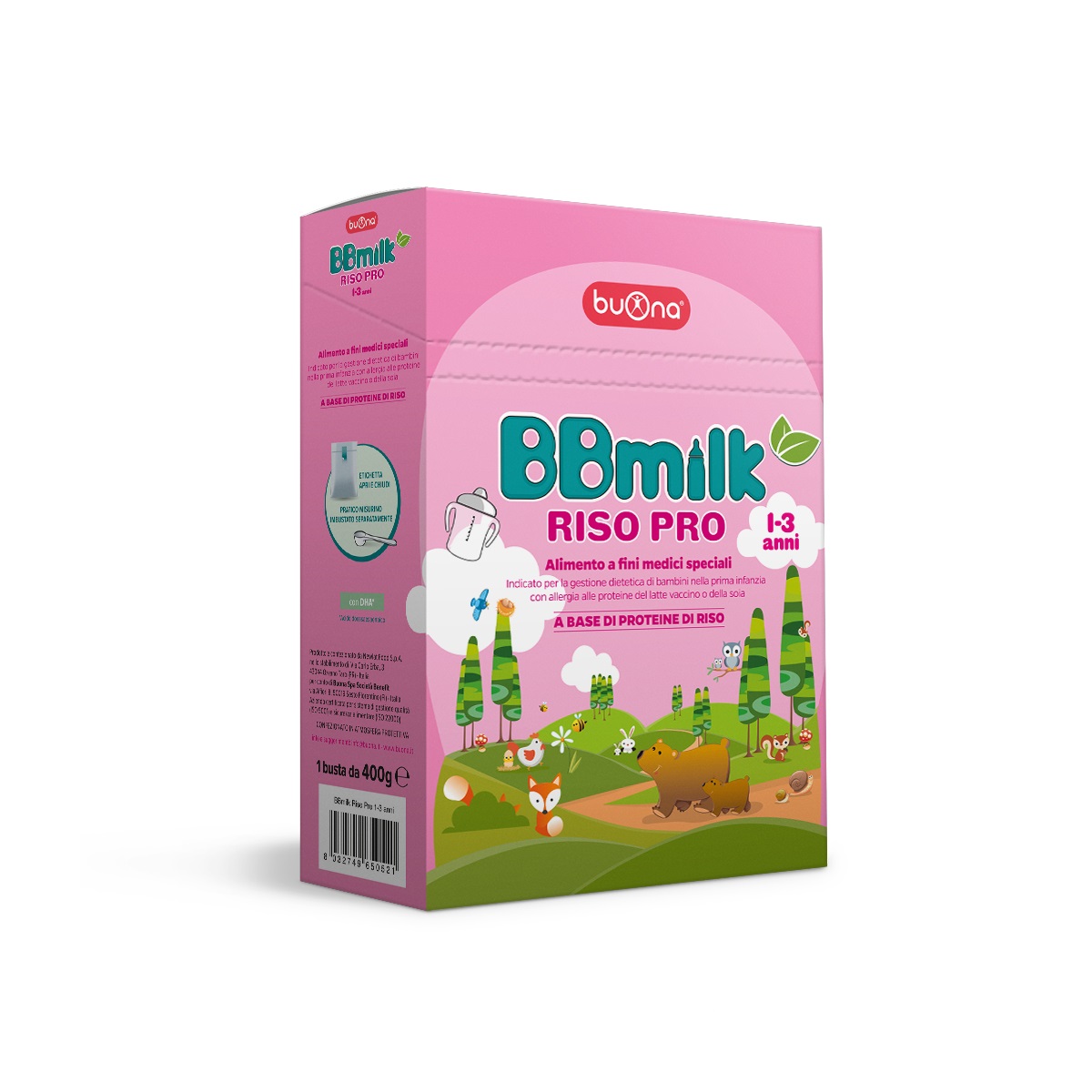 BBmilk Latte Di Riso Pro In Polvere 1/3 Anni: Confezione 400 gr