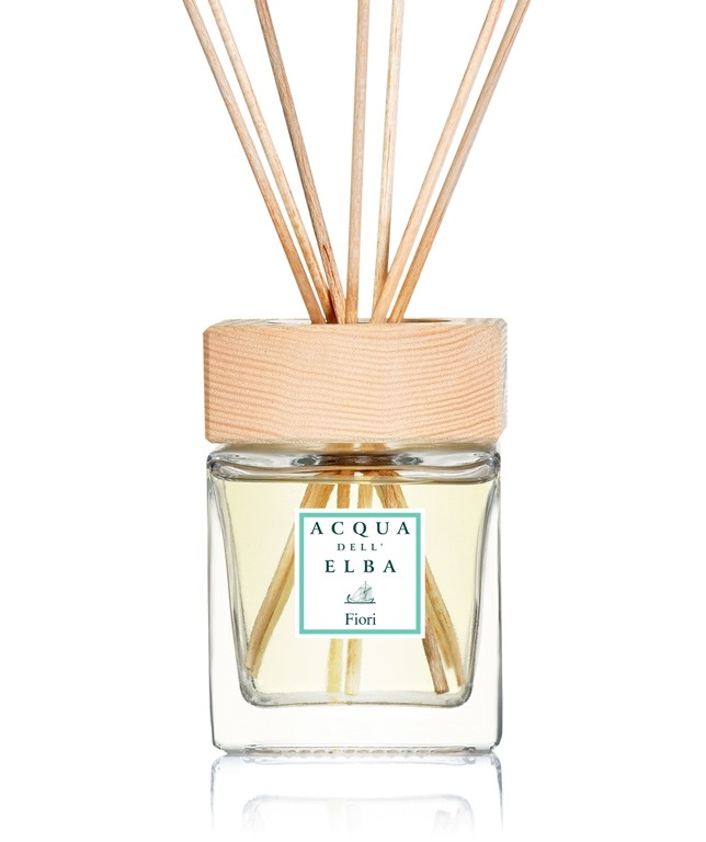 Acqua dell'Elba Fiori Profumatore per Ambienti 200 ml con Bastoncini - Fragranza di Ginestra, Mirto e Fiori