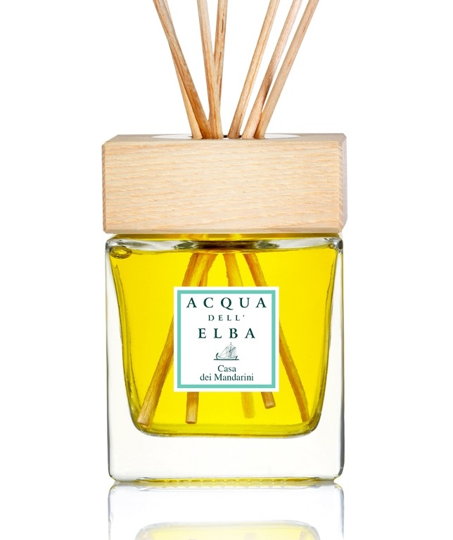 Acqua dell'Elba Profumatore d'Ambiente Casa dei Mandarini 500 ml con Bacchette - Fragranza Vivace e Accogliente