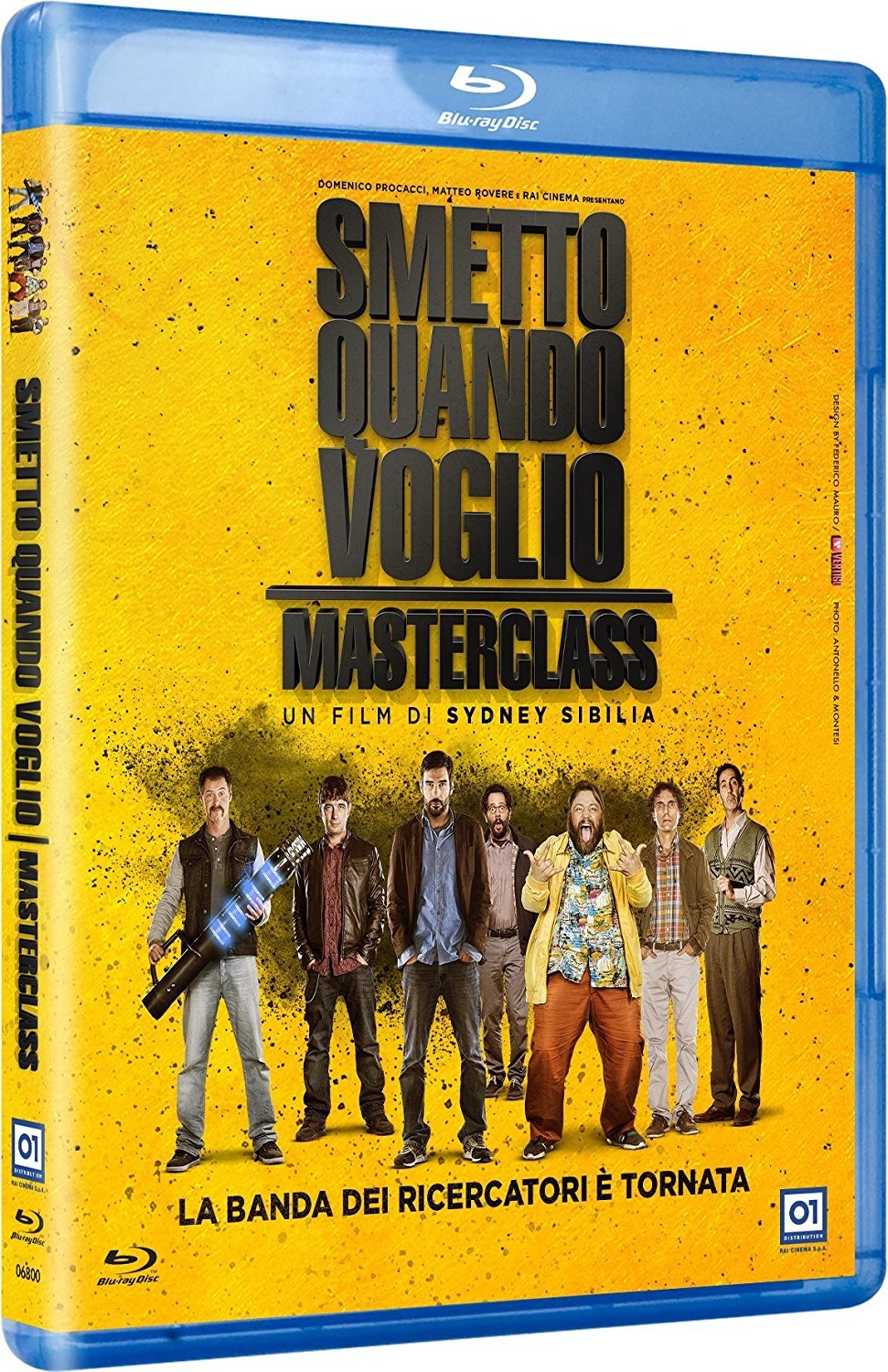 Eagle Pictures Smetto Quando Voglio - Masterclass (Blu-Ray) - Commedia di Sidney Sibilia con Leo Sermonti, De Rienzo, Lo Cascio e Valeria Solarino