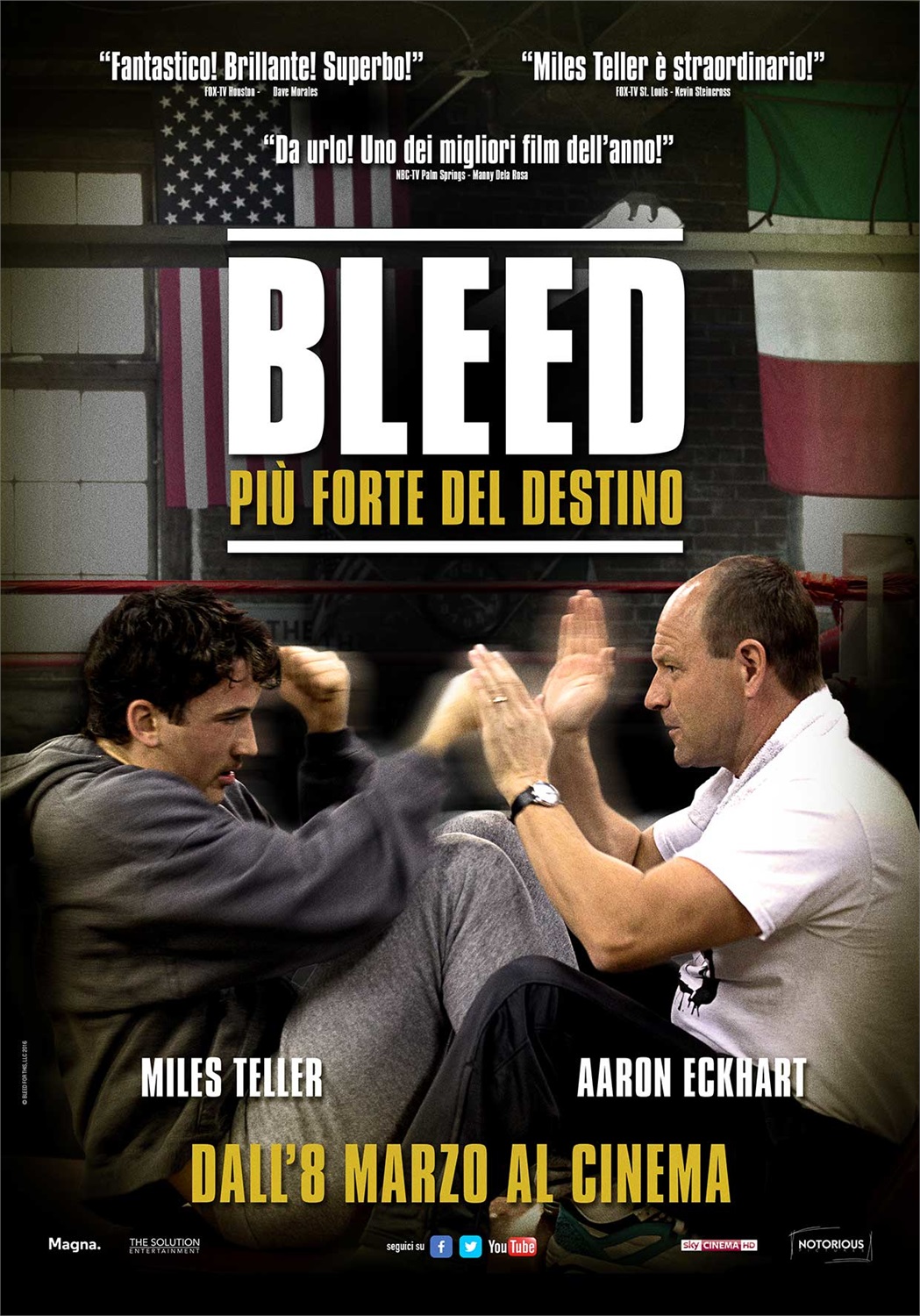 Notorious Pictures Bleed - Più Forte Del Destino (Blu-Ray) - Film Biografico di Ben Younger con Teller, Eckhart, Sagal, Hinds, Levine e Gelber