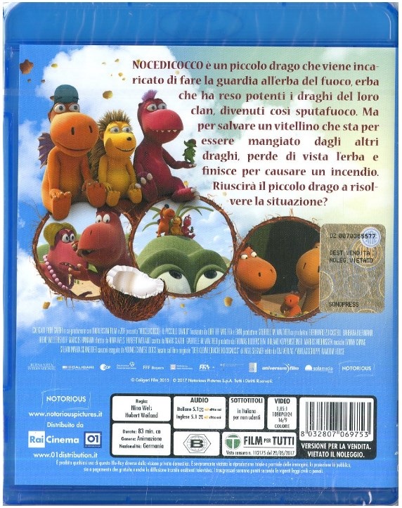 Notorious Pictures Nocedicocco - Il Piccolo Drago (Blu-Ray, Animazione, 2014, Valutazione: G)