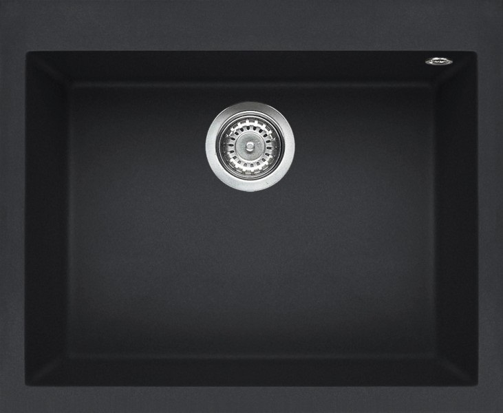 Elleci Quadra 110 Lavello da Incasso 1 Vasca 61x50 cm in Granitek Antracite - LGQ11059