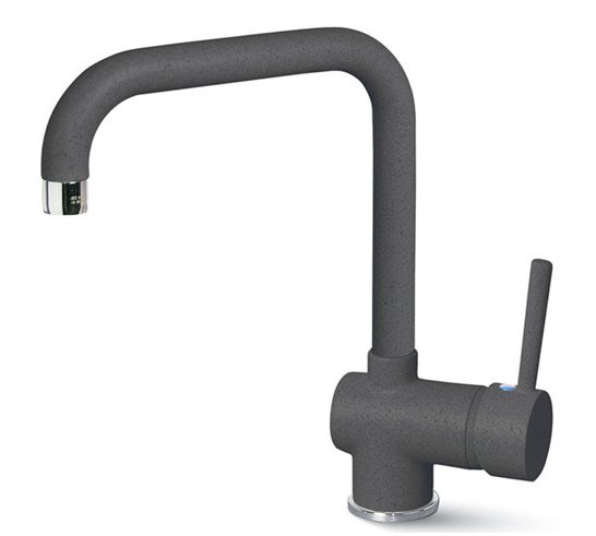 Elleci MGKSEN59 Miscelatore Monocomando Cucina con Canna Girevole in Granitek Antracite - Linea Senna Classic