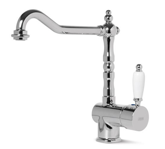 Elleci MIKRIOCR Miscelatore Monocomando Cucina Cromo con Canna Girevole