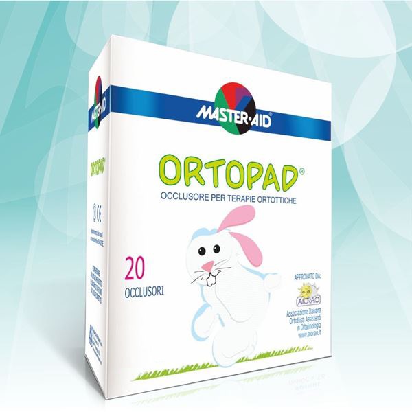 Master-Aid Ortopad Cerotto Oculare M 20 Pezzi - Adesivo Ipoallergenico per Ambliopia e Strabismo