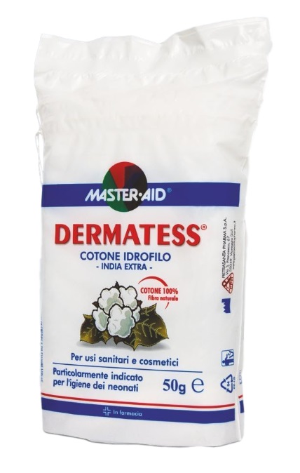 Pietrasanta Pharma Dermatess Cotone Idrofilo 50g - Dispositivo Medico CE, Classe I, Non Sterile per Usi Sanitari e Cosmetici